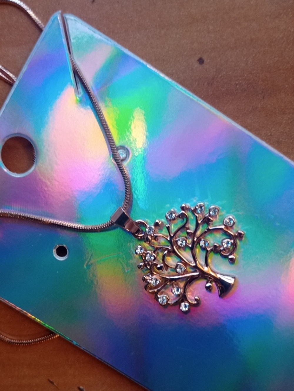 ❤️ $10 Each Or Bundle 4/$20 Rose Gold & Crystal Tree of Life Pendant Necklace